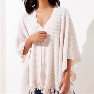 LOFT Cozy Cream Wrap Shawl